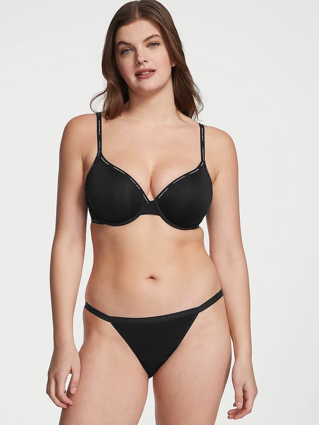 Трусы-бикини, на завязках, хлопок-стрейч — Victoria's Secret