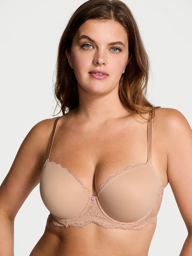 Бра деми Smooth, лёгкая чашка, кружево — Victoria's Secret