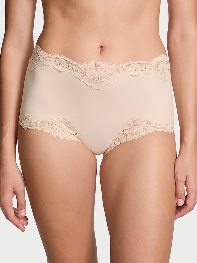 Трусы-шортики, кружевная отделка — Victoria's Secret