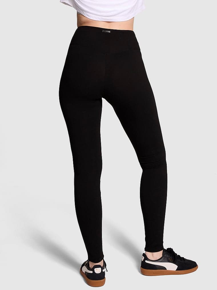 Женские леггинсы PINK All-Day Cotton™ Foldover Leggings — фото 2