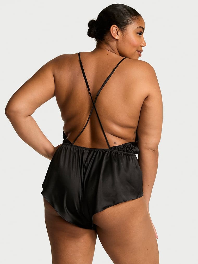 Женские комбинезоны Victoria's Secret Satin Flutter Romper — фото 2