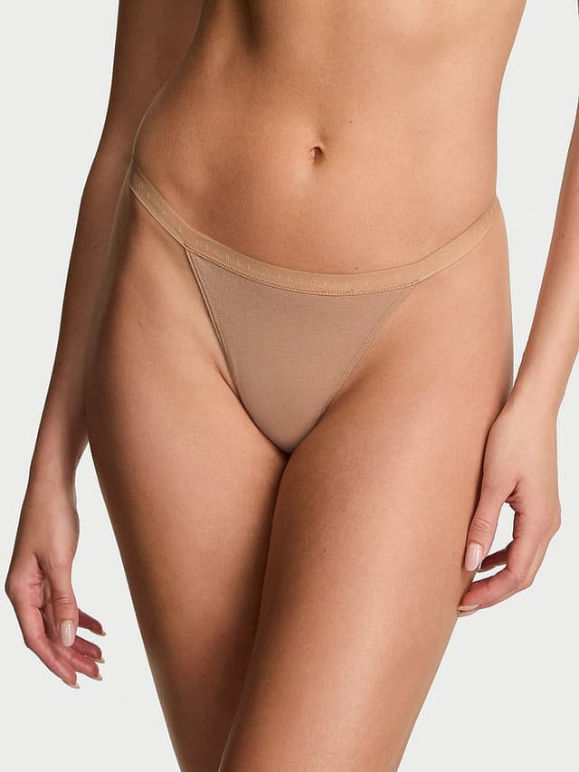 Трусы-стринги-ви, хлопок-стрейч — Victoria's Secret