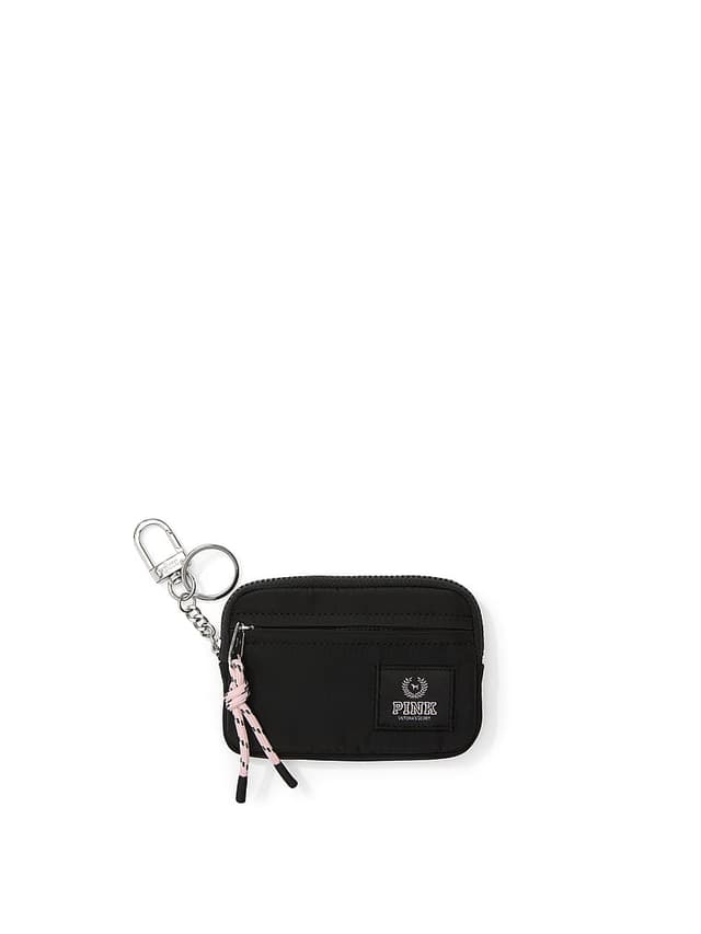 Женские брелоки PINK Zip Card Holder Keychain
