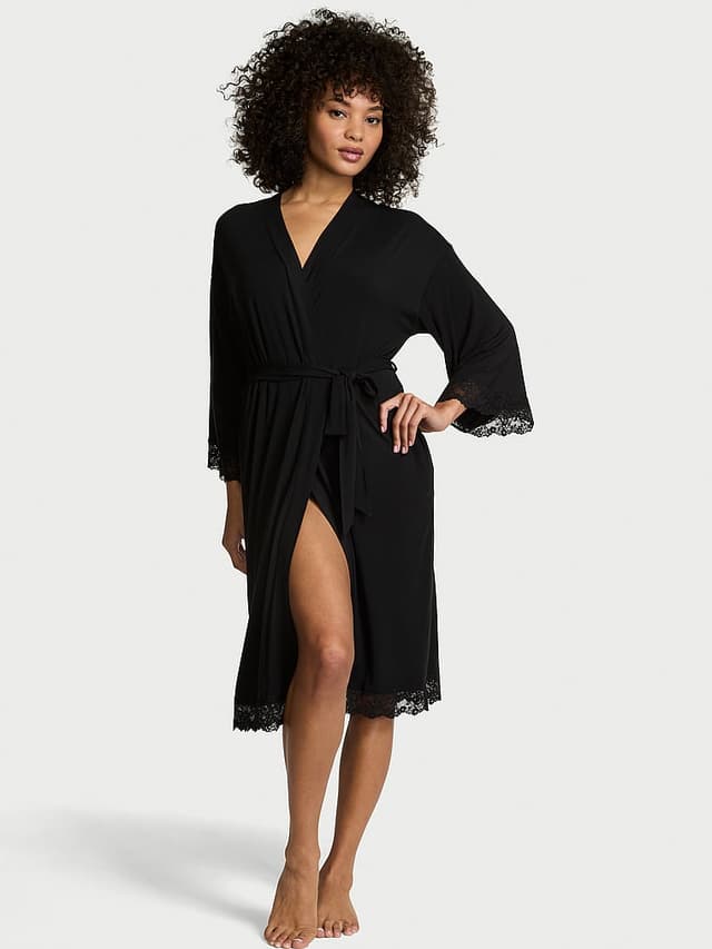 Халат SoSoft™, кружевная отделка, модал — Victoria's Secret