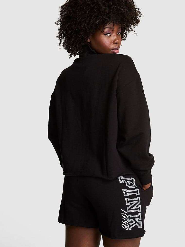 Женские худи PINK Campus Fleece™ Quarter-Zip Straight-Cut Sweatshirt — фото 2