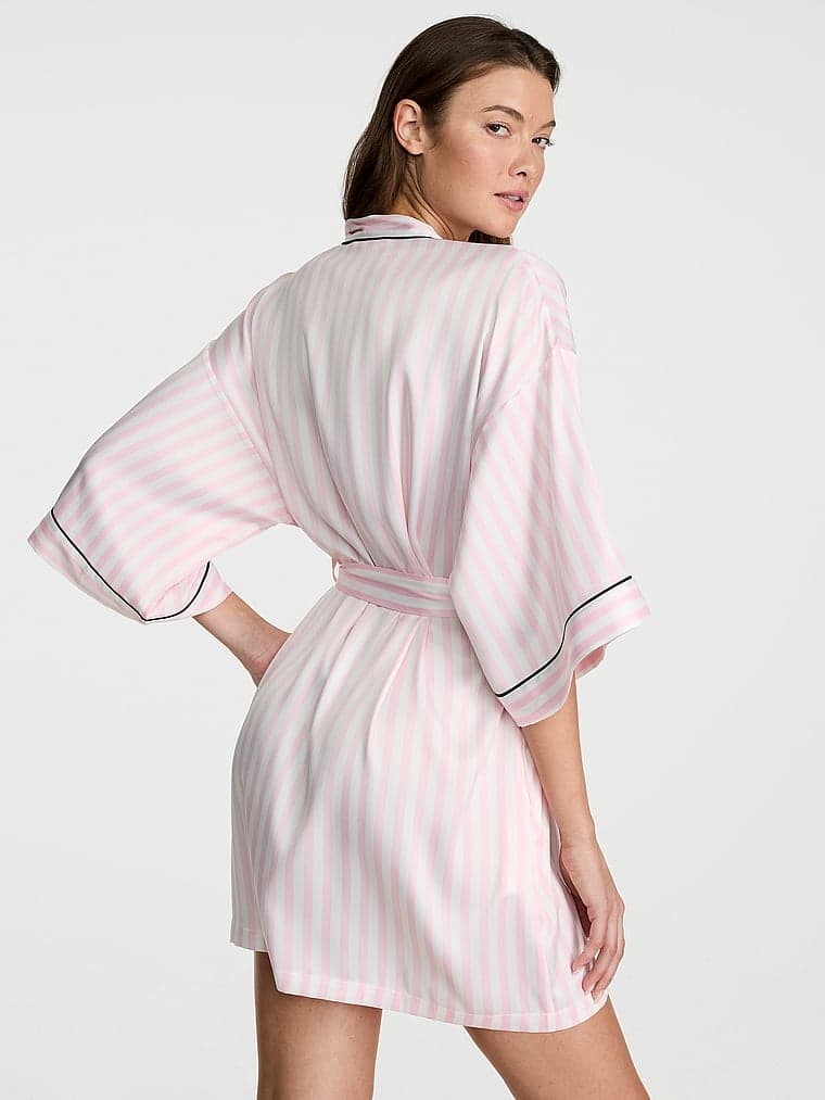 Халат Signature Piped, атлас — Victoria's Secret — фото 2