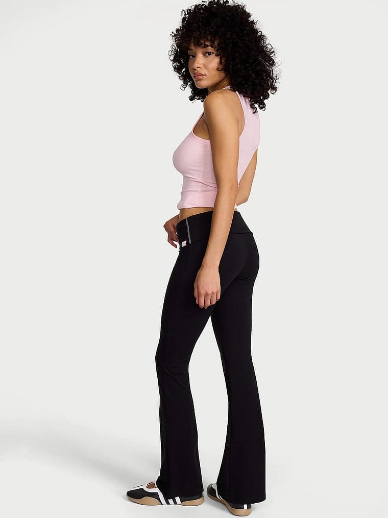 Женские леггинсы Victoria's Secret Cotton Foldover Flare — фото 2