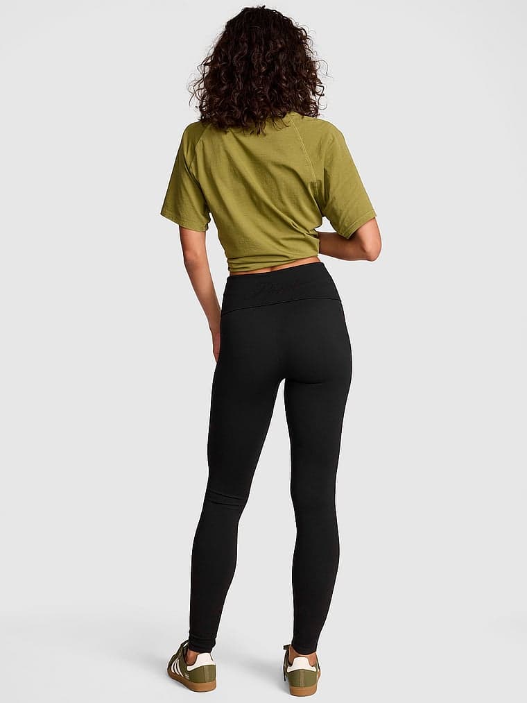 Женские леггинсы PINK Soft Seamless Foldover Leggings — фото 2