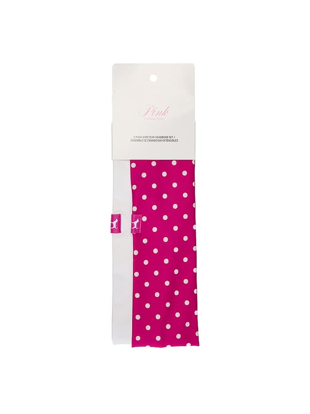Женские аксессуары для волос PINK 2-Pack Stretchy Headband Set