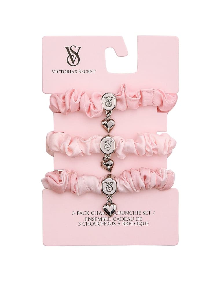 Женские аксессуары для волос Victoria's Secret 3-Pack Heritage Stripe Skinny Charm Scrunchie Set — фото 2
