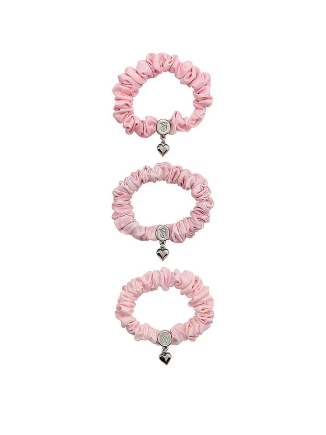 Женские аксессуары для волос Victoria's Secret 3-Pack Heritage Stripe Skinny Charm Scrunchie Set