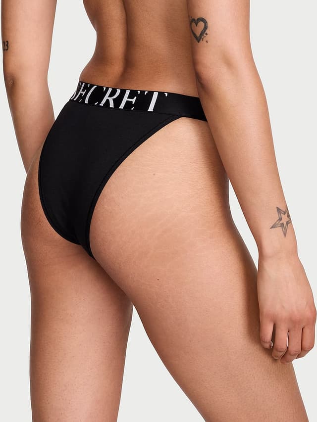 Трусы-брифы Exploded, с логотипом, хлопок — Victoria's Secret