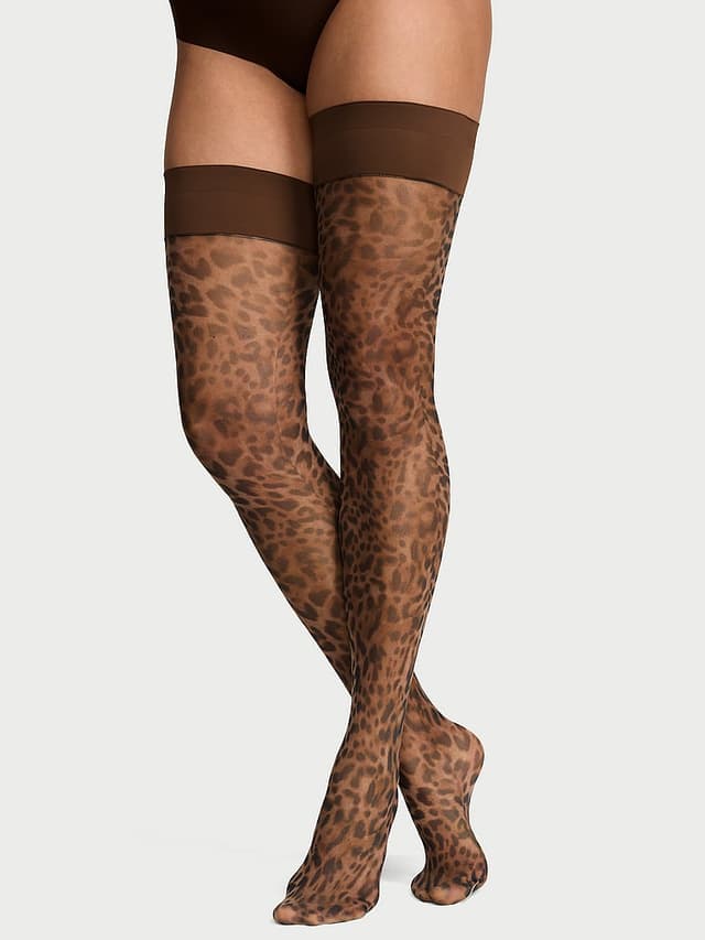 Чулки Leopard — Victoria's Secret