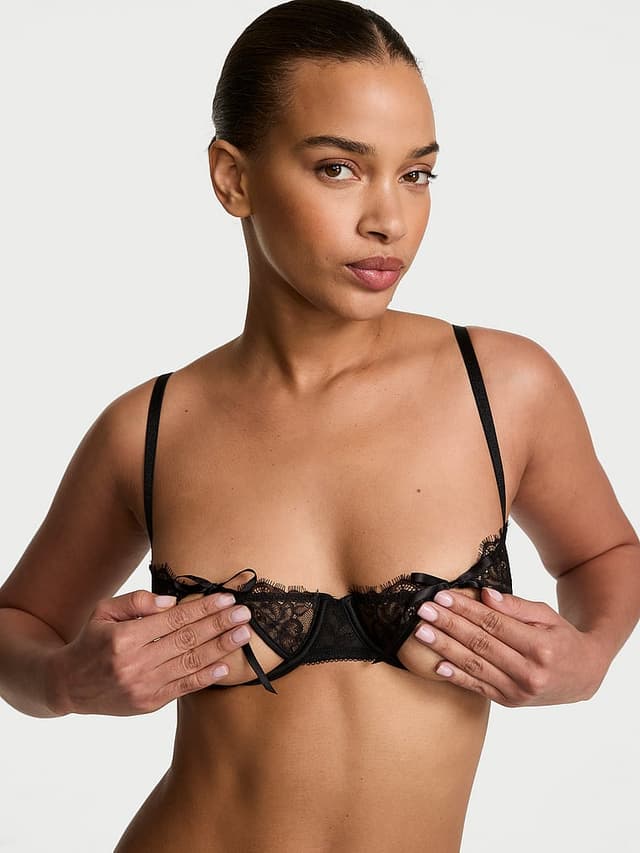 Бра-балконет Rose Open-Cup, кружево — Victoria's Secret