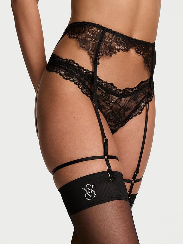 Пояс для чулок Rose Belt, кружево — Victoria's Secret