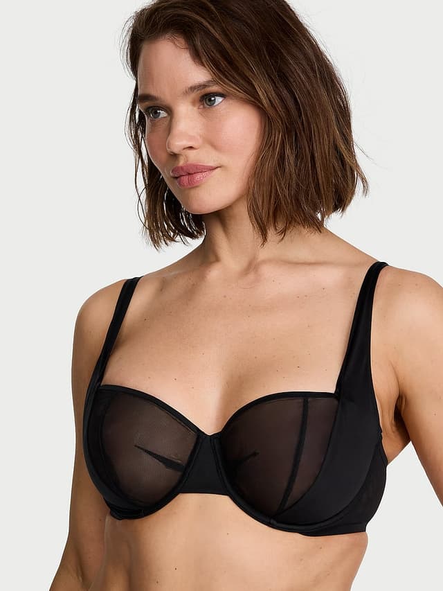 Бра-балконет Reveal, полупрозрачная ткань — Victoria's Secret