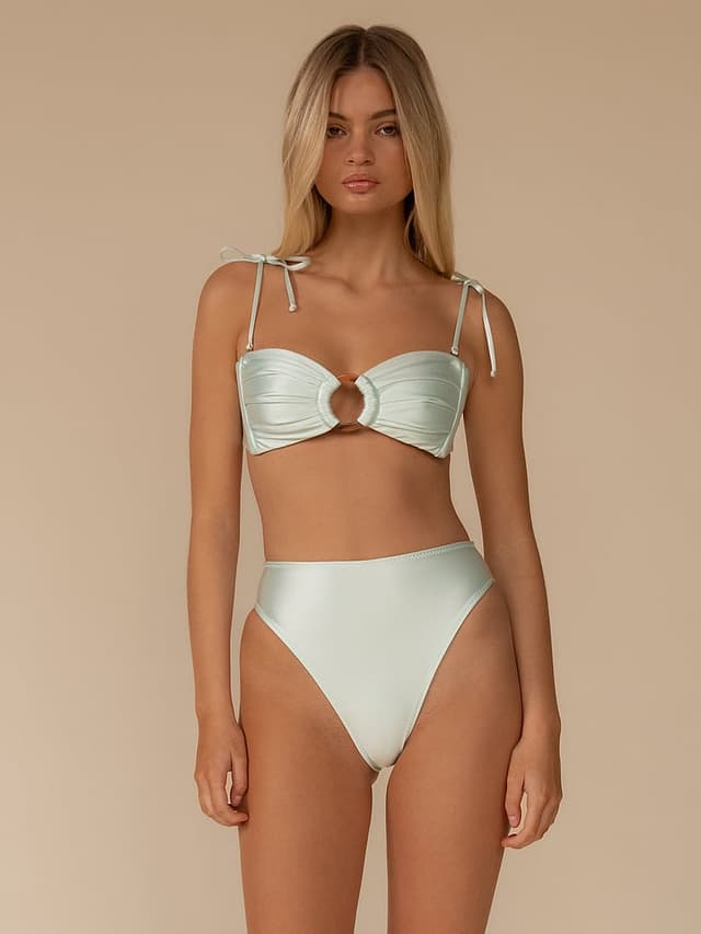Верх бикини Seafoam Silkie Ties, бандо — Victoria's Secret