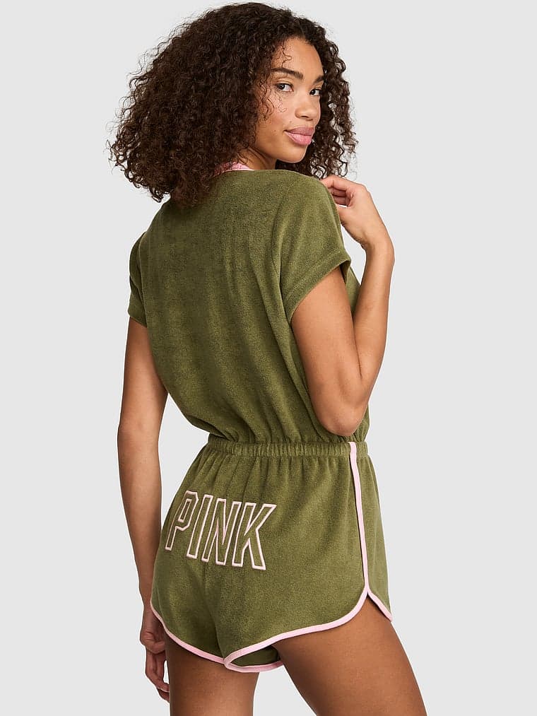Женская одежда PINK Terry Henley Cover-Up Onesie — фото 2