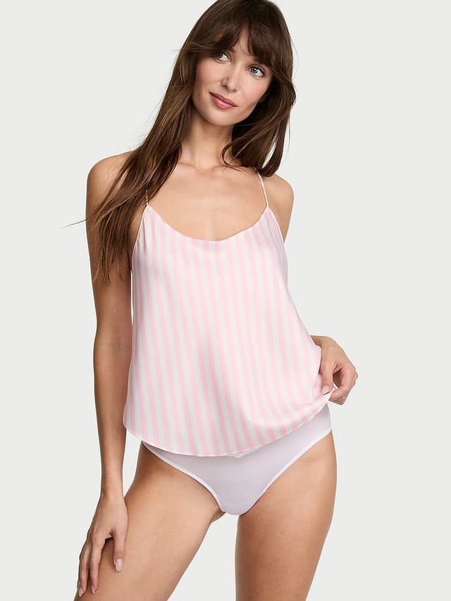 Пижама Signature, с топом на бретелях, атлас — Victoria's Secret
