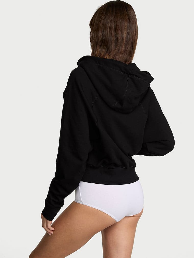 Женское укороченное худи Victoria's Secret Off-Duty Terry на молнии — фото 2