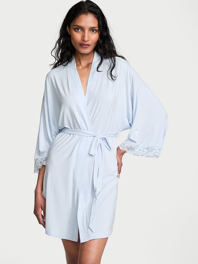 Халат SoSoft™ Bridal, кружевная отделка, модал — Victoria's Secret