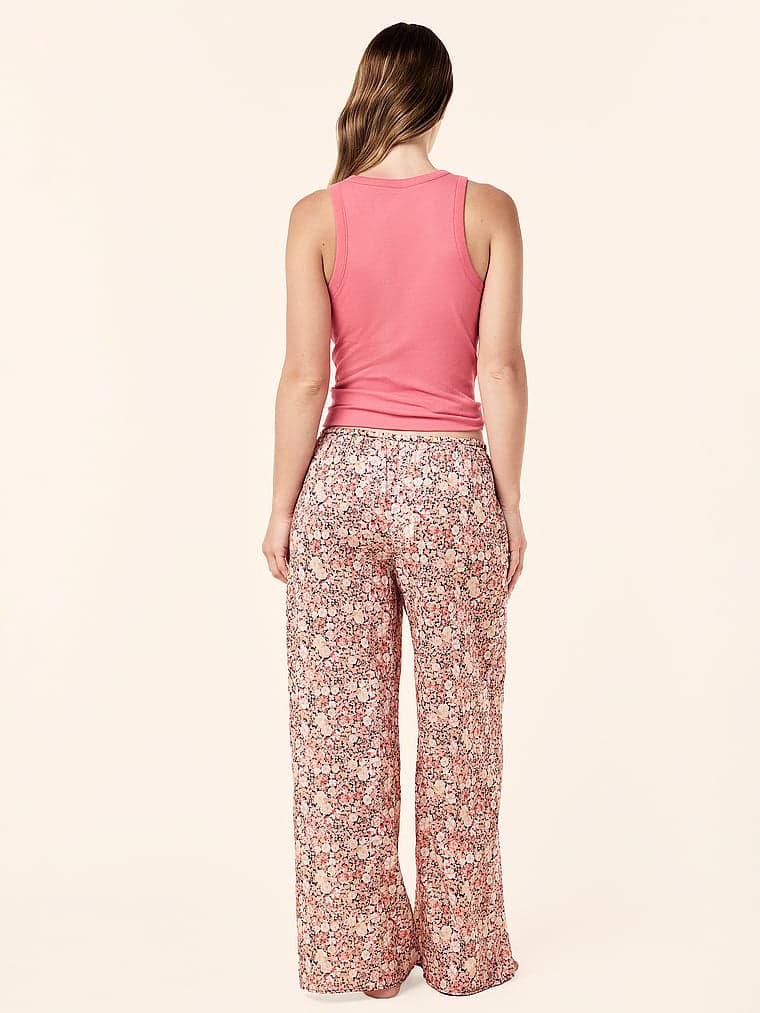 Женские брюки Victoria's Secret Carly Floral Cotton Wide Leg Pants — фото 2