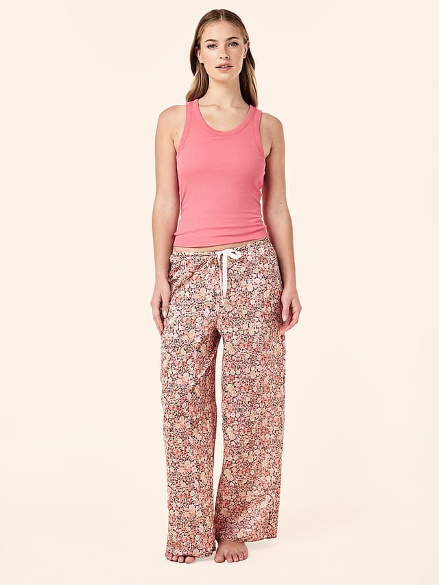 Женские брюки Victoria's Secret Carly Floral Cotton Wide Leg Pants