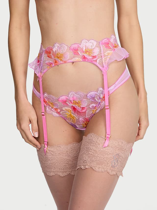 Пояс для чулок Watercolor Belt, вышивка — Victoria's Secret