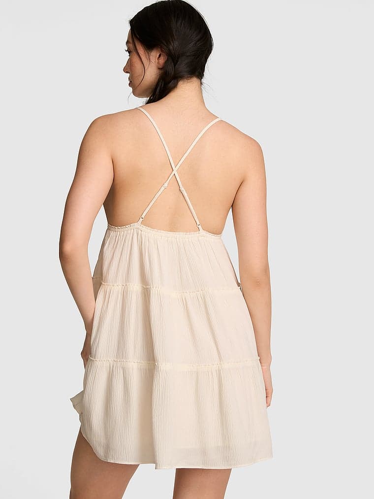Женские платья PINK Flirt Alert Tiered Mini Dress — фото 2