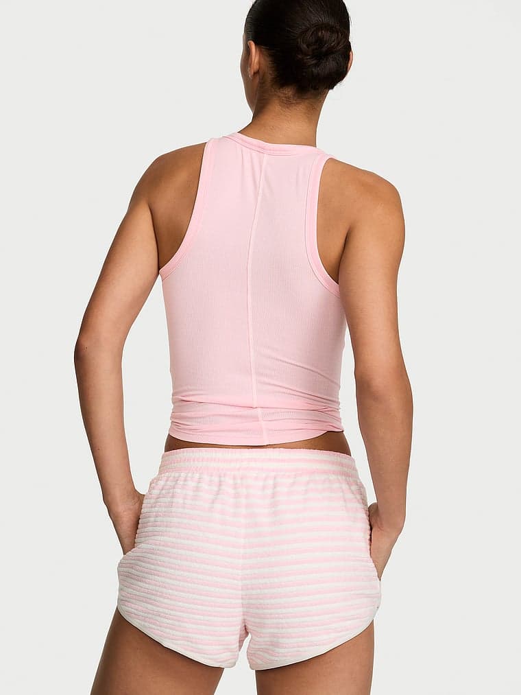 Женские шорты Victoria's Secret Micro Terry с фигурным низом — фото 2