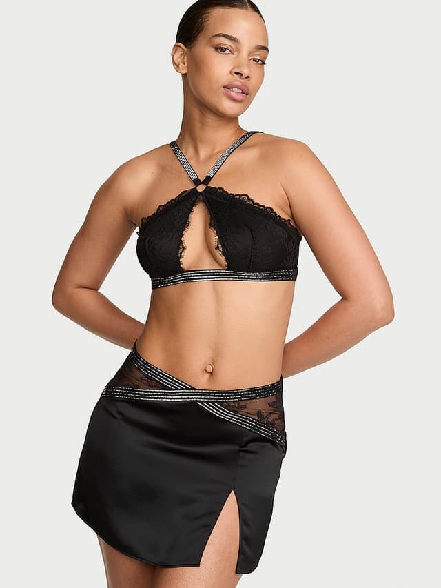 Комплект белья Shine, завязка на шее, кружево — Victoria's Secret
