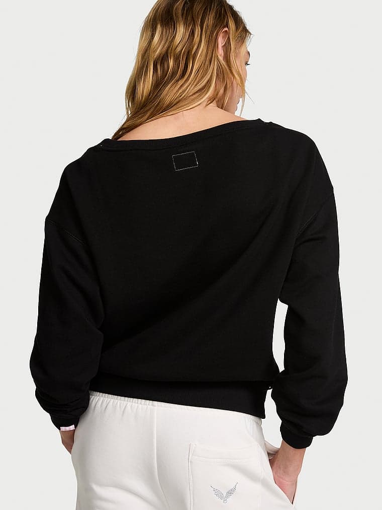 Женский свитшот Victoria's Secret Off-Duty Terry с лодочным вырезом — фото 2