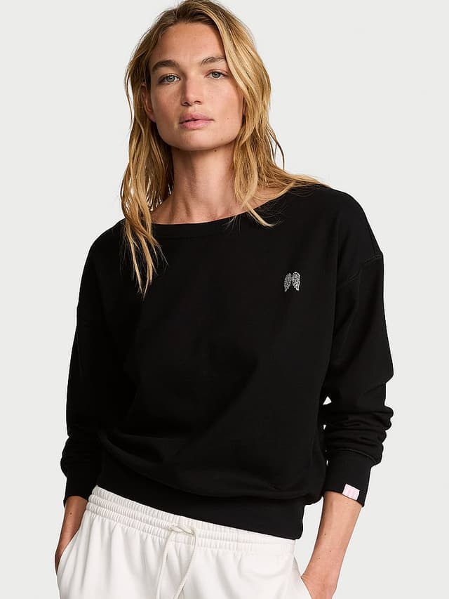Женский свитшот Victoria's Secret Off-Duty Terry с лодочным вырезом