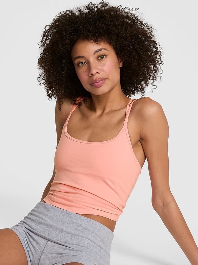 Женская одежда PINK All-Day Cotton™ Strappy Tank Top