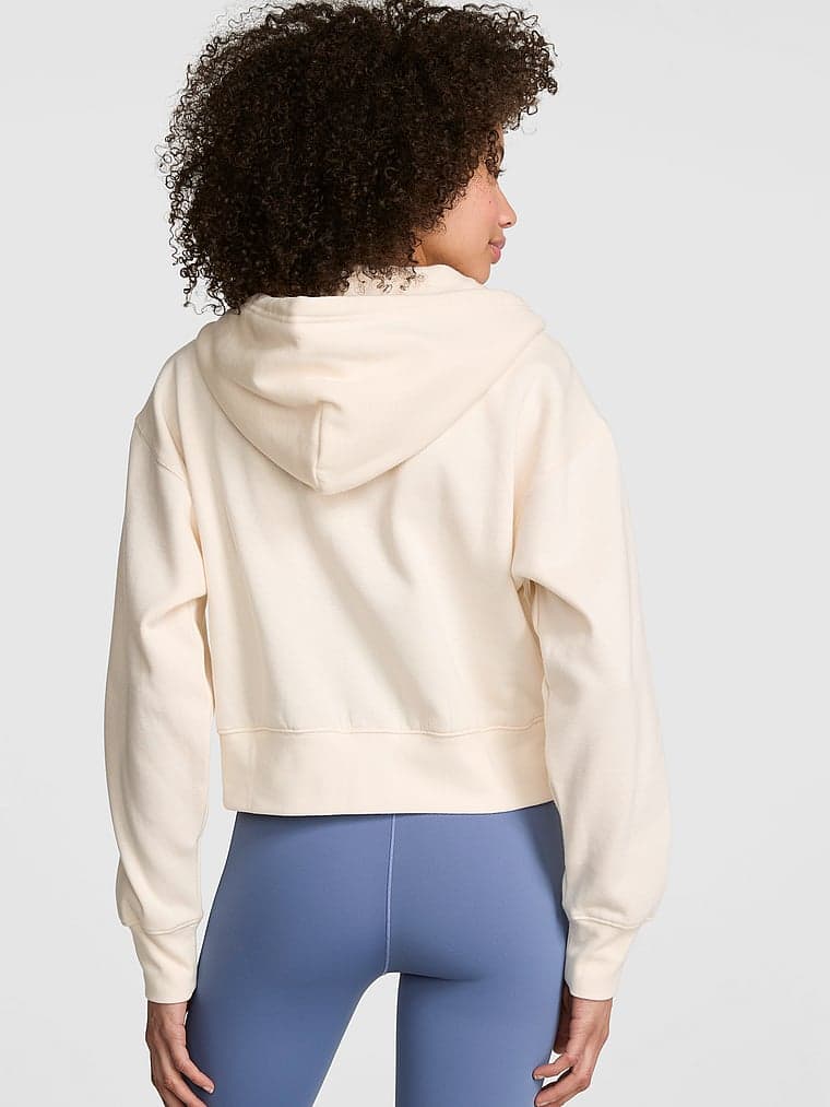 Женские худи PINK Campus Fleece™ Shrunken Full-Zip — фото 2