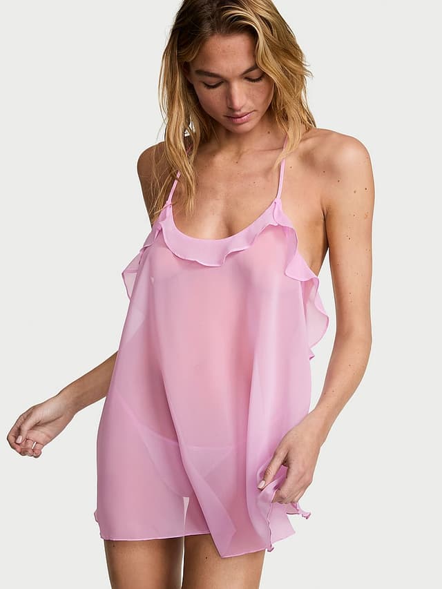 Бэби-долл Watercolor, вышивка, шифон — Victoria's Secret