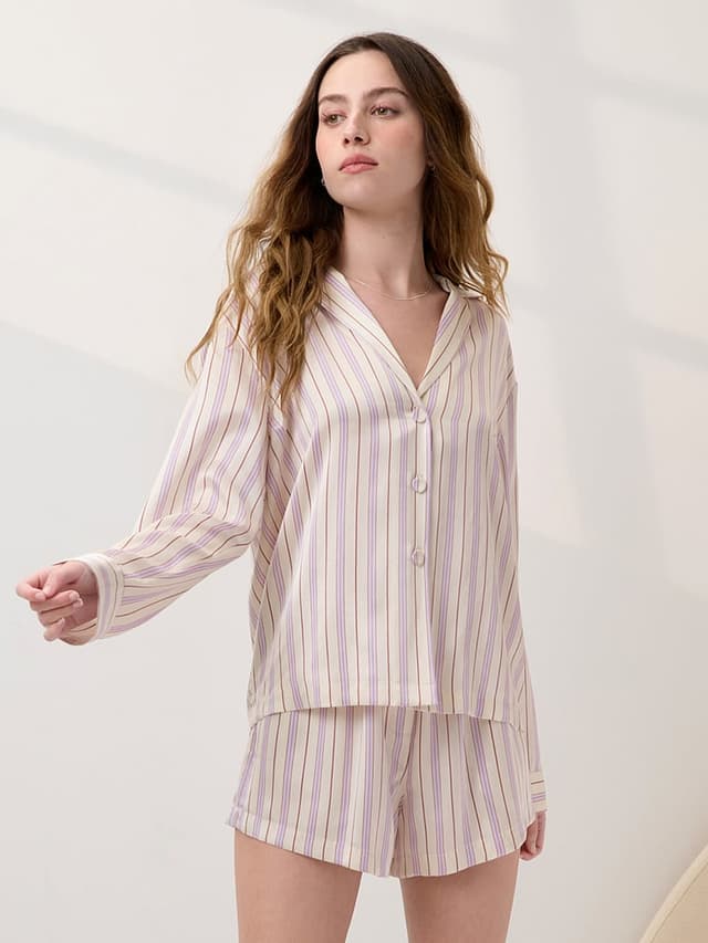 Пижамный комплект Washable Button, шёлк — Victoria's Secret