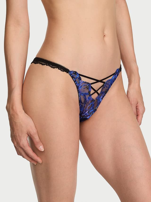 Трусы-бразилиана Party, с пайетками — Victoria's Secret
