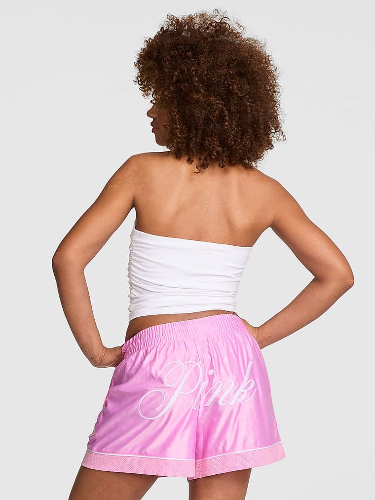 Женские шорты PINK Goal-Getter Satin Boxy Shorts — фото 2