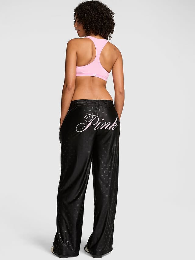 Женские брюки PINK Goal-Getter Satin Straight-Leg Pants