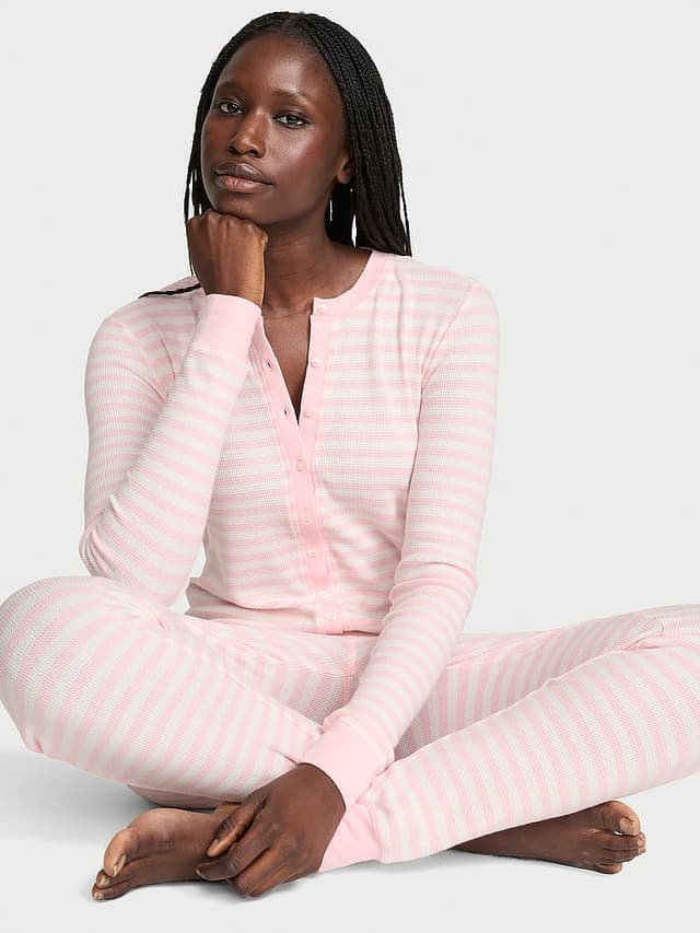 Пижама, с планкой на пуговицах, термоткань — Victoria's Secret