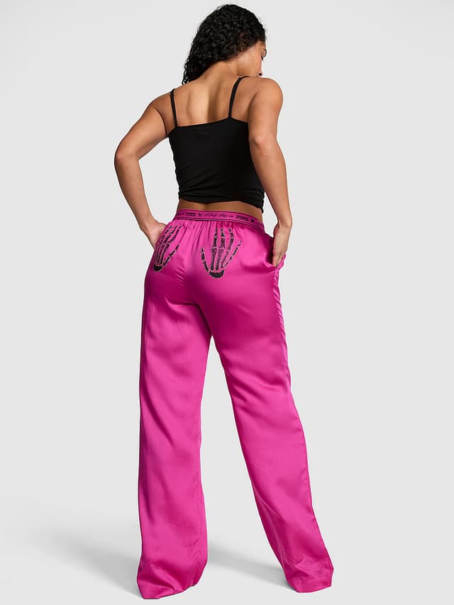 Пижамные брюки Silky Boxy — PINK