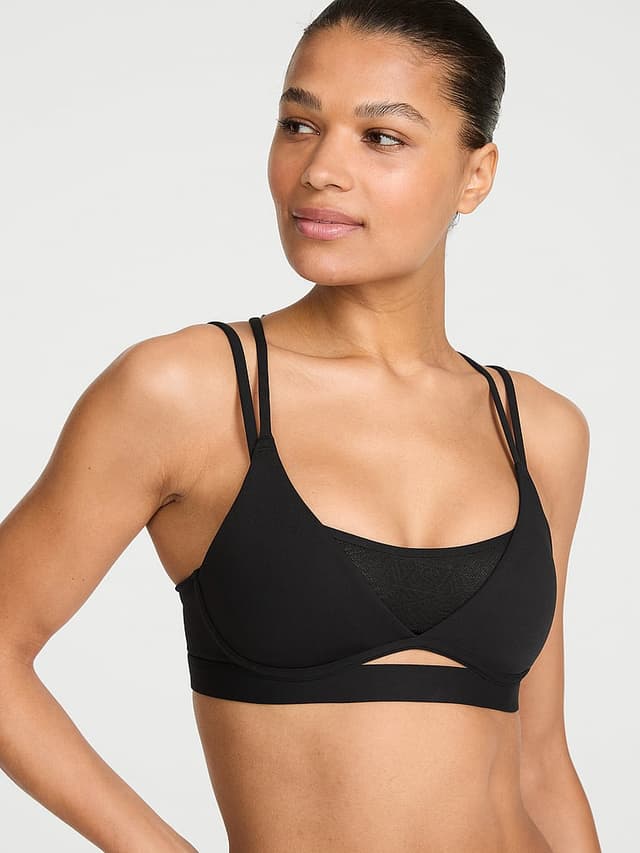Спортивное бра VSX Elevate™, глубокий вырез — Victoria's Secret