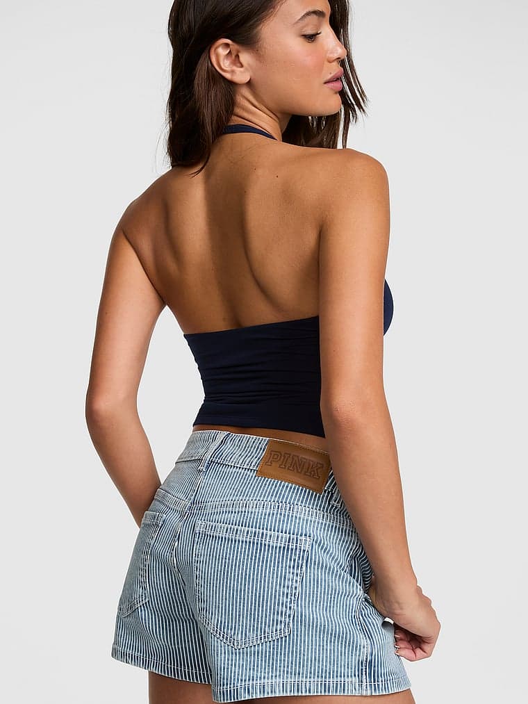 Женские юбки PINK Mini Jean Wrap Skort — фото 2