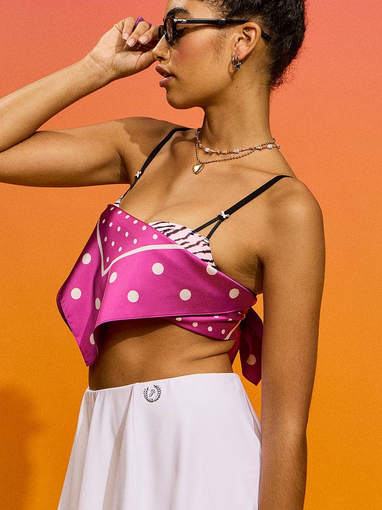 Женские сумки PINK Satin Bandana Scarf — фото 2