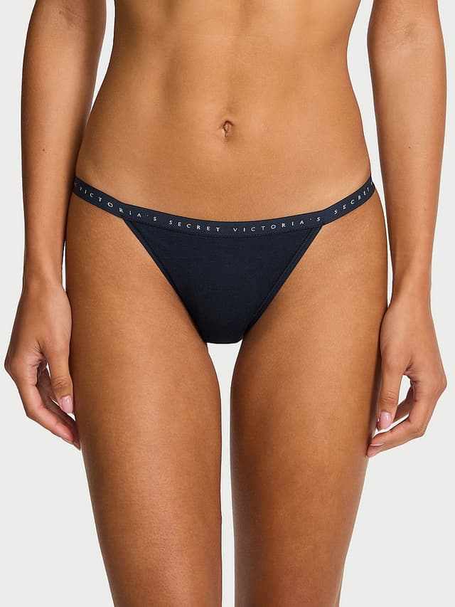 Трусы-бикини, на завязках, хлопок-стрейч — Victoria's Secret