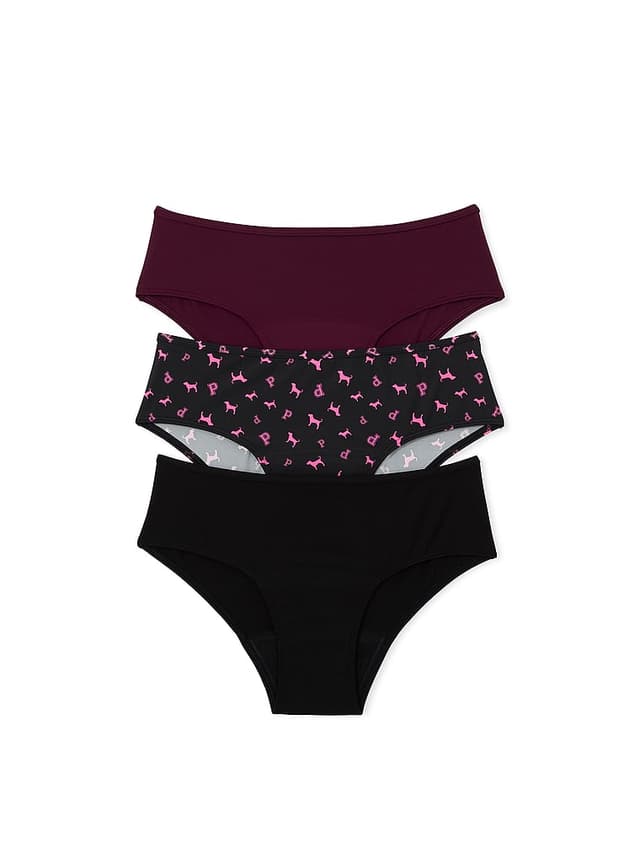 PINK 3-Pack Period Hiphugger Panties