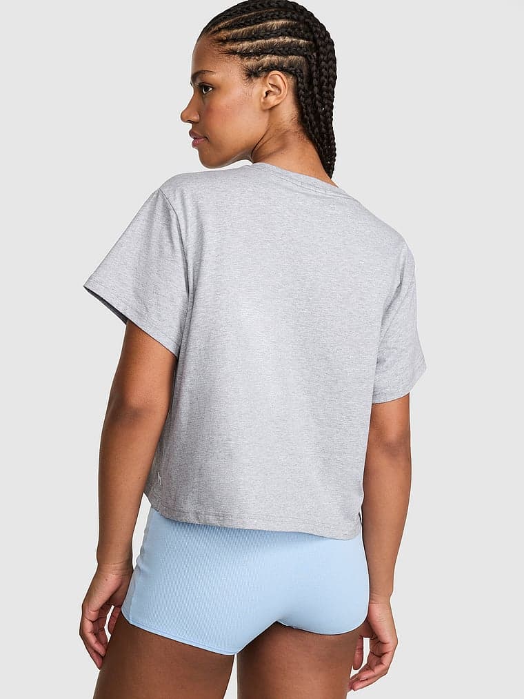 Женские футболки PINK Cotton Slouchy Tee — фото 2