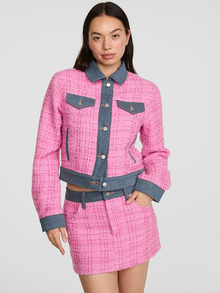 Женские юбки PINK Elle Denim Tweed Skirt — фото 2