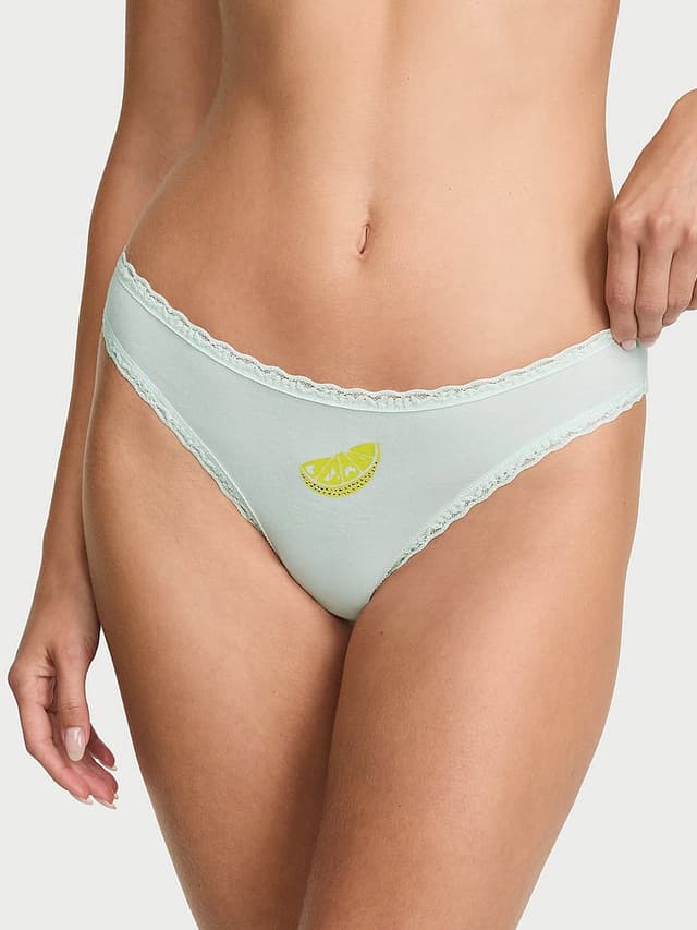 Трусы-бикини, хлопок, кружево — Victoria's Secret